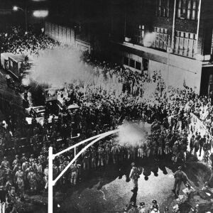 Demonstrators were stopped at 18th and Michigan by the National Guard. | Sun-Times files