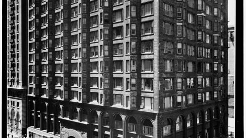 A 1963 photo of the Chicago Stock Exchange Building