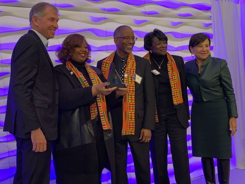 A team of North Lawndale community organizations are recognized as finalists Wednesday by Bryan Traubert and Penny Pritzker in their foundation’s Chicago Prize Challenge.