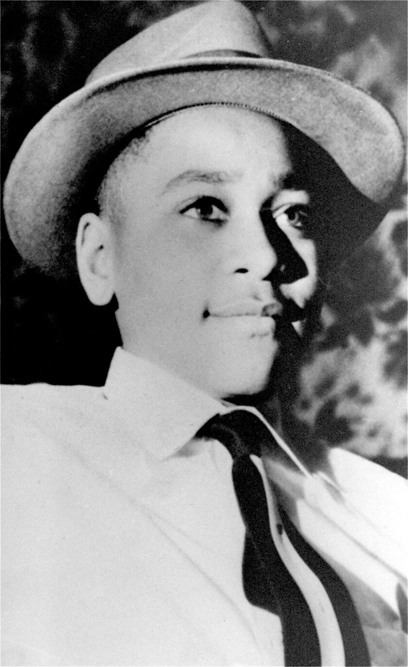 An undated photo shows Emmett Till, a black 14-year-old Chicago boy, who was brutally murdered near Money, Mississippi, on Aug. 31, 1955.