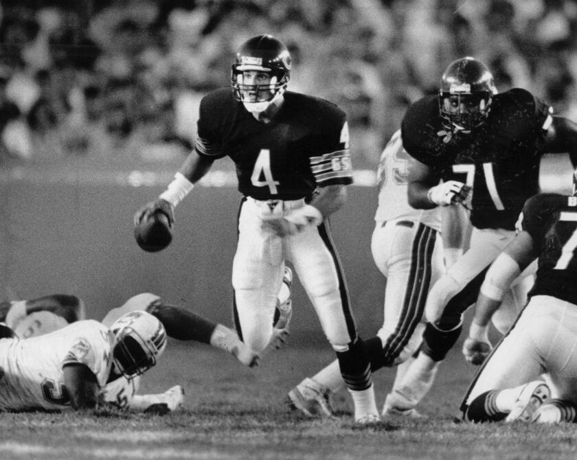 Jim Harbaugh had toughness, heart and resilience. But in a Mike Ditka offense built around the run, he never developed into anything more than a complementary piece.