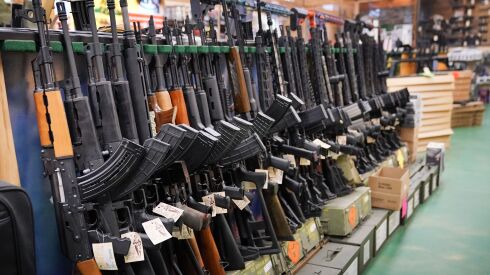 Assault rifles on display. These weapons of war don’t belong on our streets, state Rep, Maria Hirschauer writes.