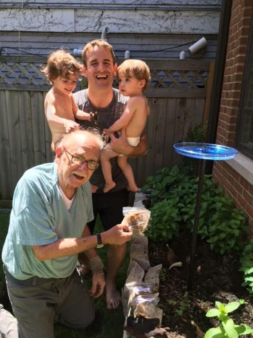 Woody Imberman was happiest in his backyard with his family. | Photo provided
