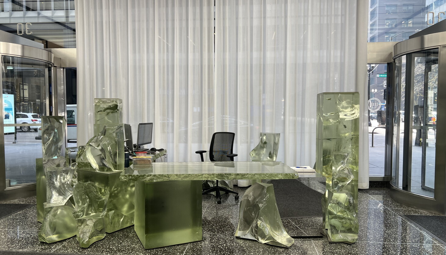 Is Frank Gehry's Icehenge desk headed to a museum?