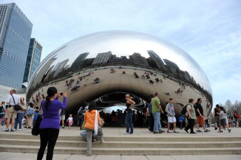 Cloud Gate, or ‘The Bean’ in Millennium Park.