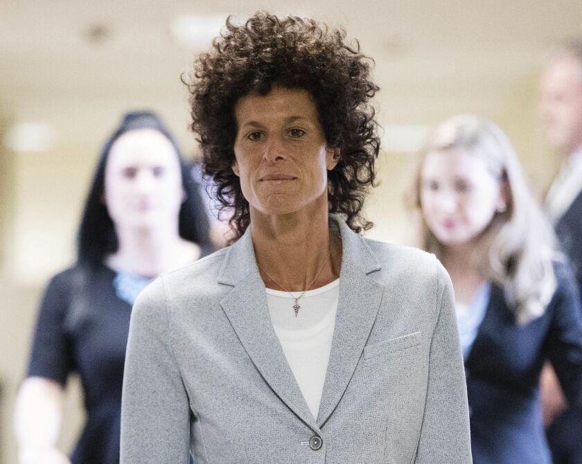 Andrea Constand walks to the courtroom during Bill Cosby’s sexual assault trial at the Montgomery County Courthouse in Norristown, Pa. on Tuesday. Cosby is accused of drugging and sexually assaulting Constand at his home outside Philadelphia in 2004. | Ma