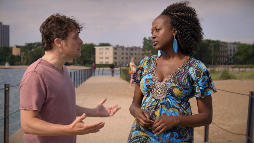 The other “Rogers Park” couple, Chris (Jonny Mars) and Deena (Christine Horn), are experimenting with “an open relationship.”