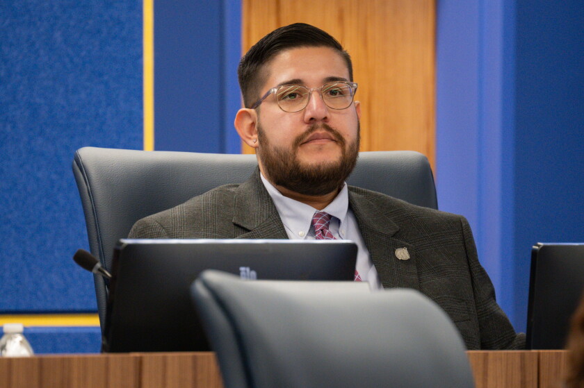 Carlos Rivas Jr., a Chicago School Board member running for reelection next week, called the resurfacing of an incident that got him suspended from his charter school job in 2018 "disappointing."