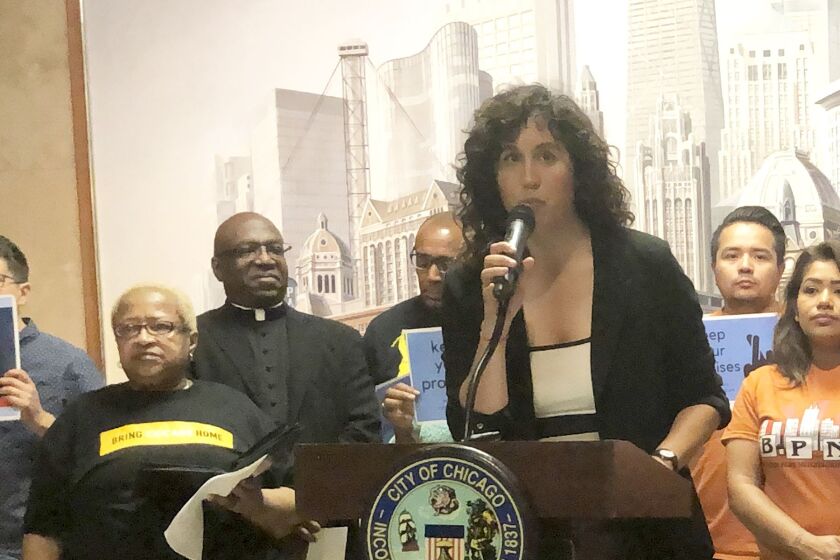 Emma Tai, executive director of United Working Families, launched a fundraising campaign Friday to help candidates for City Council.