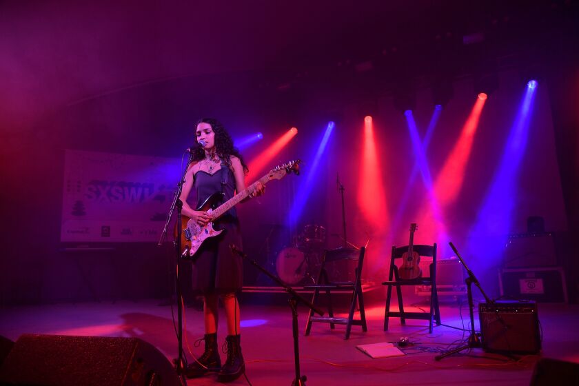 Ambar Lucid — shown during the SXSW Presents Wednesday Night at Stubb’s showcase in 2019 in Austin, Texas — performs Sunday night at Ruido Fest.