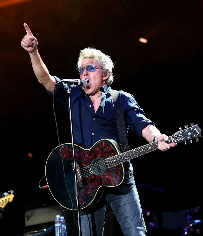 Roger Daltrey performs Desert Trip at the Empire Polo Field on October 16, 2016, in Indio, California. | Kevin Winter/Getty Images