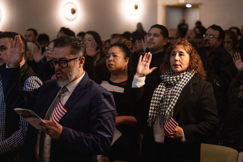 Naturalization Rights 91 immigrants sworn in as citizens during naturalization ceremony in ...