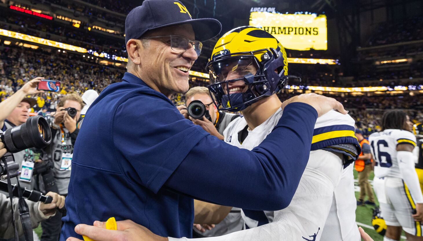 NextImg:College Football Playoff takes Michigan, Washington, Texas and Alabama; Florida State left out