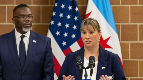 Executive Director of Chicago Animal Care and Control Susan Cappello speaks at a press conference at Chicago Animal Care & Control on Wednesday, Feb. 25, 2026.