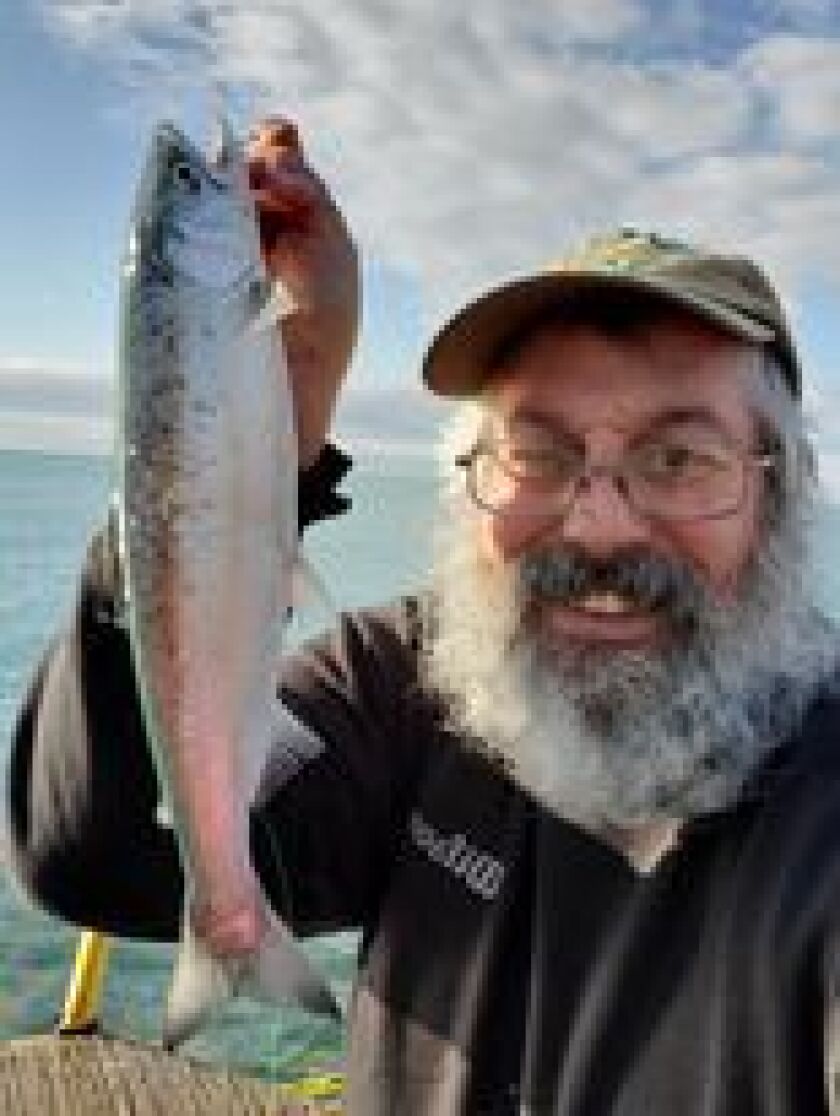 Bob France and a Montrose coho. Provided photo