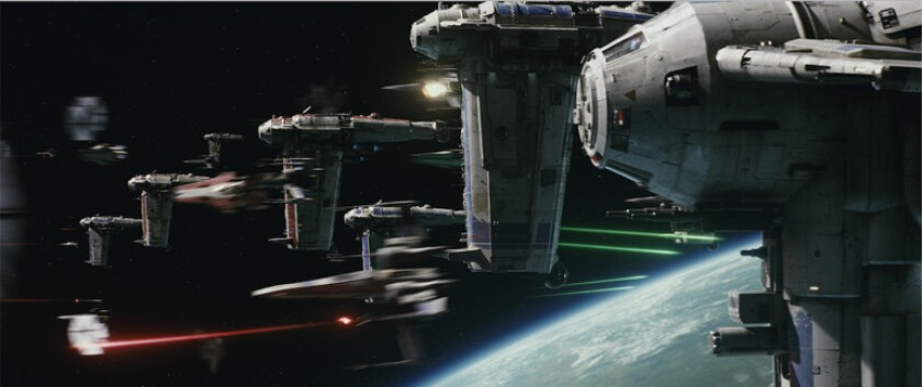 A scene from the upcoming “Star Wars: The Last Jedi.” | DISNEY