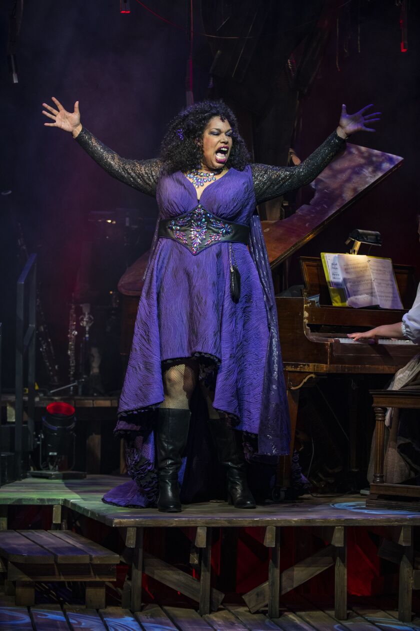 Bethany Thomas stars as The Witch in the Writers Theatre production of “Into the Woods,” directed by Gary Griffin.