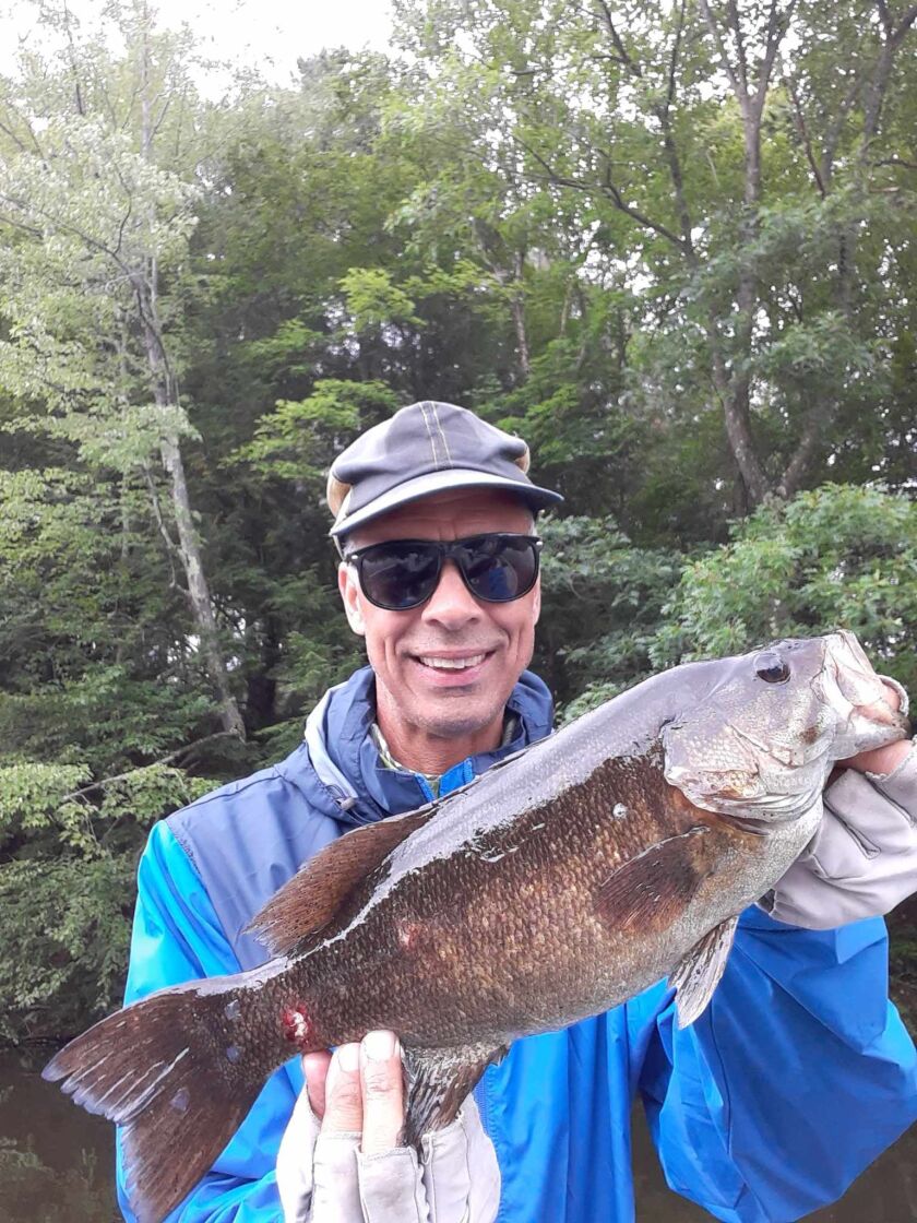 Rob Abouchar with a smallmouth bass from Wisconsin River. Provided photo