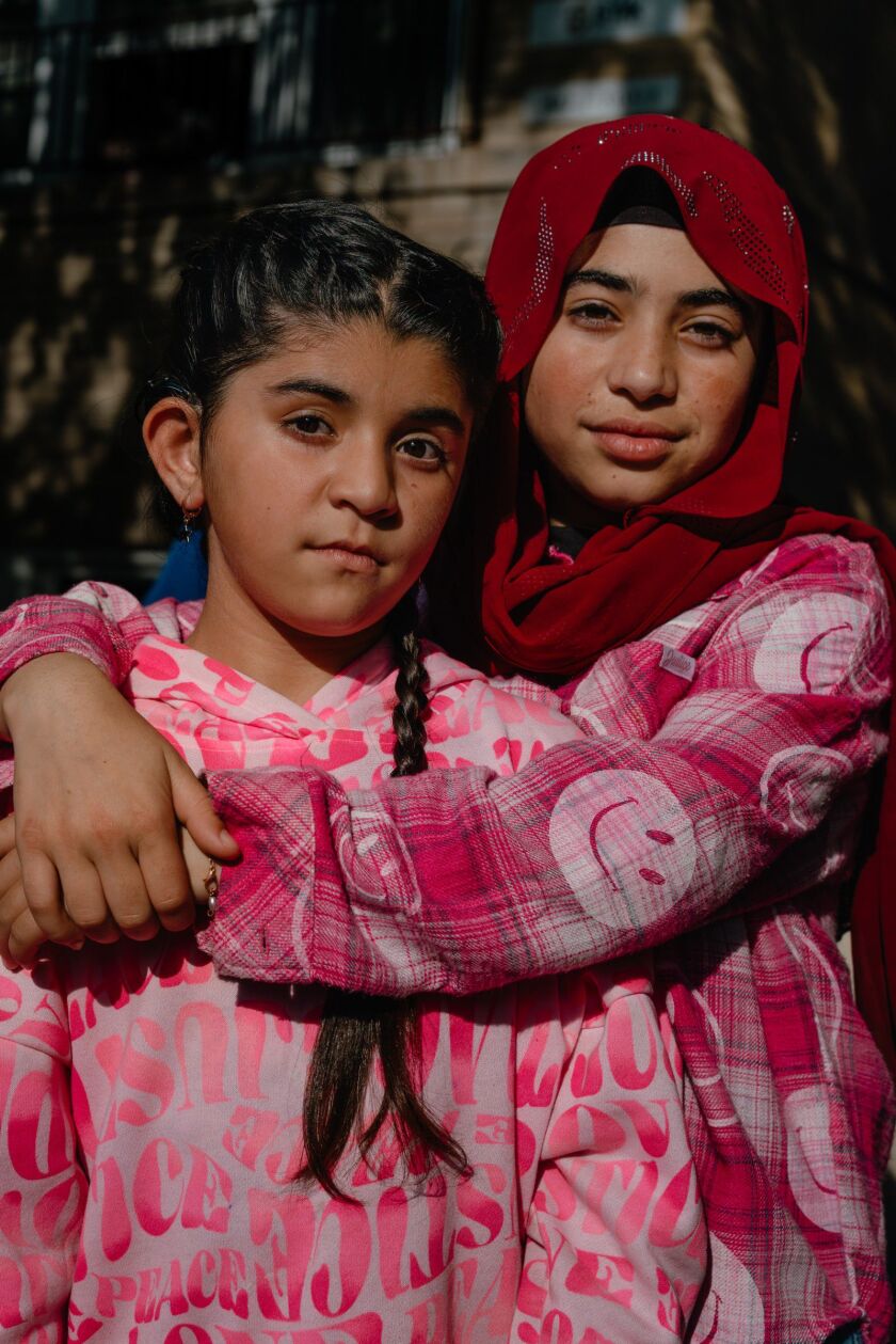 Mahbuba with her eldest sister Bibi. Before coming to Chicago, Bibi would communicate with her younger sibling through simple signs their family created.