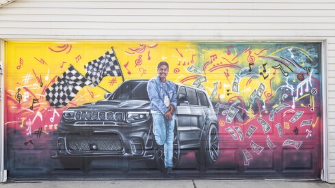 A mural dedicated to Denardo Buford Jr.