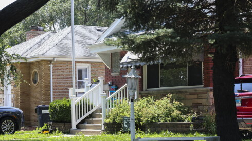 The home of Clark and Johanna Morgan in Evergreen Park, Friday, Aug. 7, 2026.