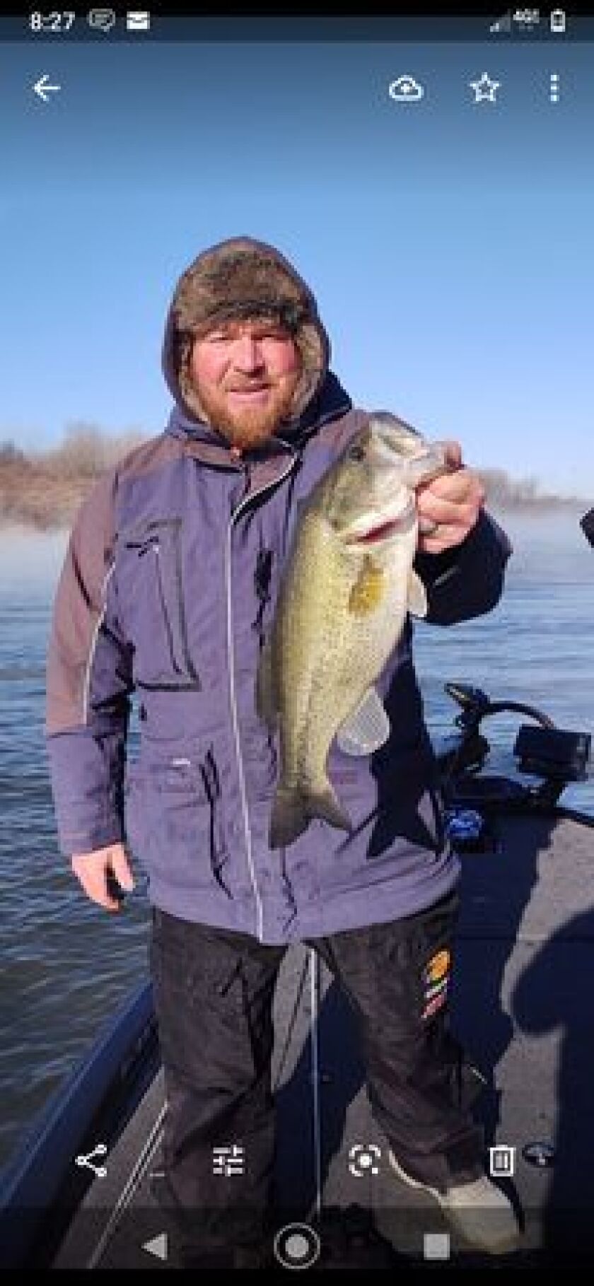 Largemouth bass on opening day at Braidwood Lake. Provided by Pete Banach