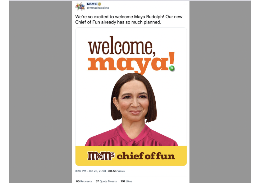 M&Ms replacing spokescandies with comedian Maya Rudolph - BBC News