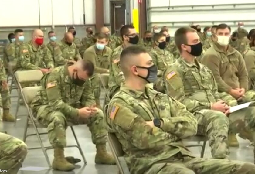 Indiana National Guard troops train to work in nursing homes combatting the coronavirus.