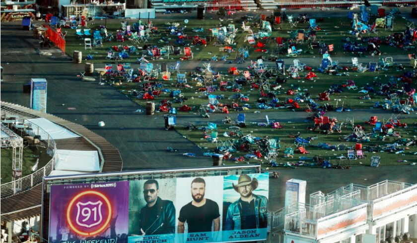 <em>Concert site three days after the shooting</em>