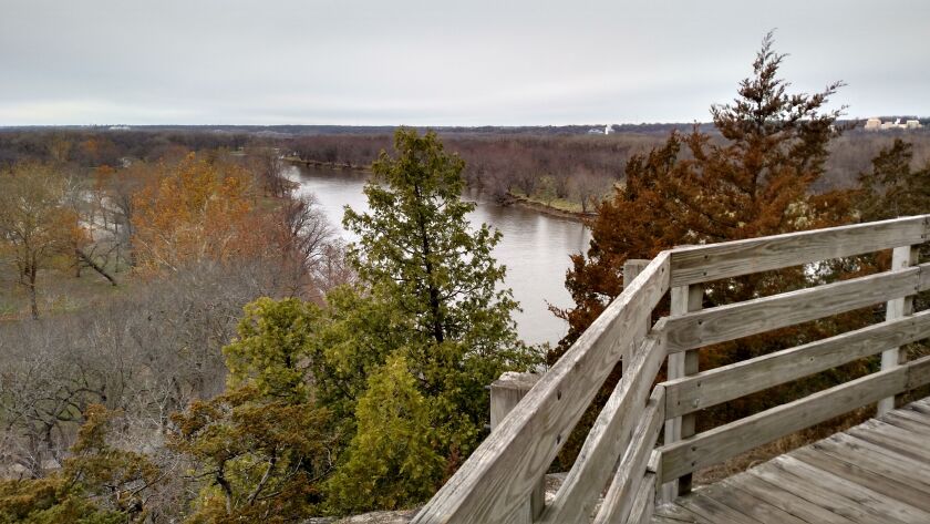 The other place where Dale Bowman wants his ashes spread is at Starved Rock, where he and his wife were married with this file photo view downstream of the Illinois River. Credit: Dale Bowman