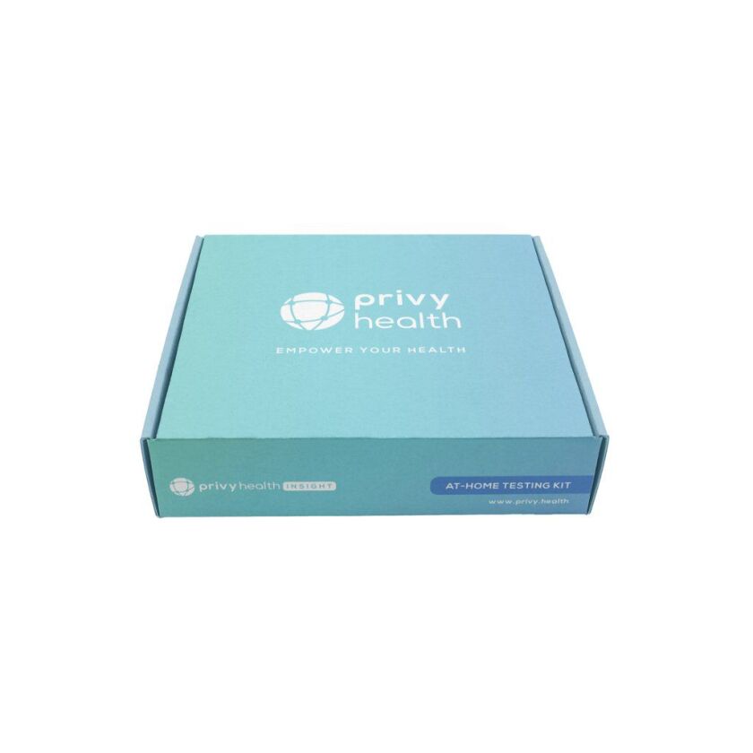 Privy Health promoted its DNA testing program on social media. Here is a testing kit shown on the company’s Twitter account.