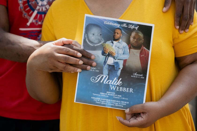 Malik Webber was 21. His suicide in March was one of 57 by Black Cook County residents so far this year.