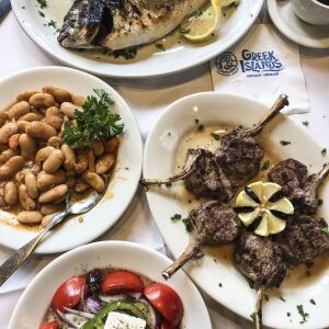 Some of the traditional Greek cuisine served at the Greek Islands in Greektown. | Ji Suk Yi/ Sun-Times