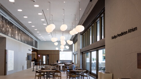 The Hadiya Pendleton Atrium in the Forum building.