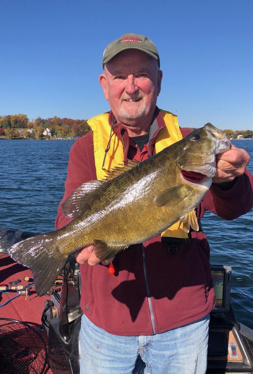 Rich Connor from Madison, Wis. caught this 4-pound smallmouth bass on a recent guide trip. Provided by Mike Norris