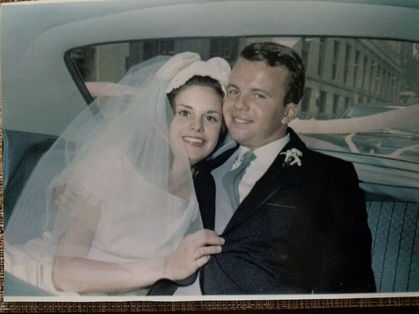 John and Susan Dunlop on their wedding day.