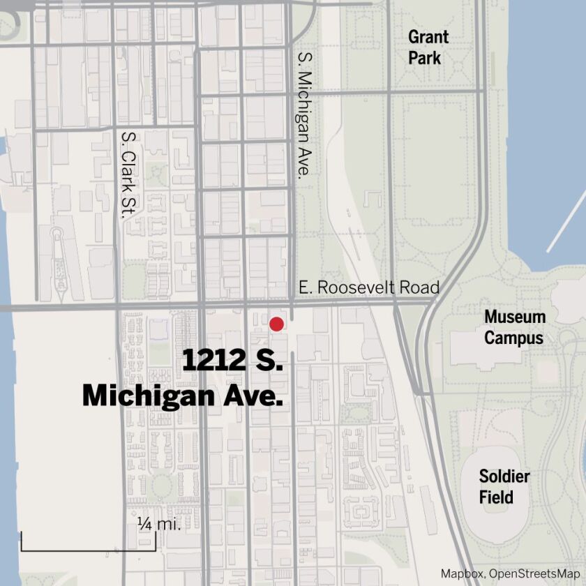 Map of 1212 S. Michigan