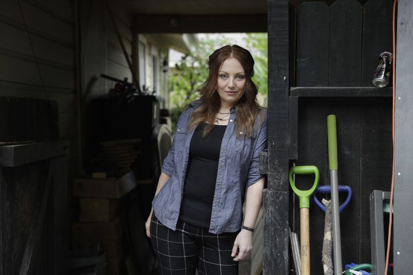 Dawn Erin at her home in Austin, Texas. Erin went to her first round of physical therapy Tuesday to treat painful bladder infections she’s suffered for two decades. Her copay was $20 and her health plan covers the rest. Physical therapy might seem mundane