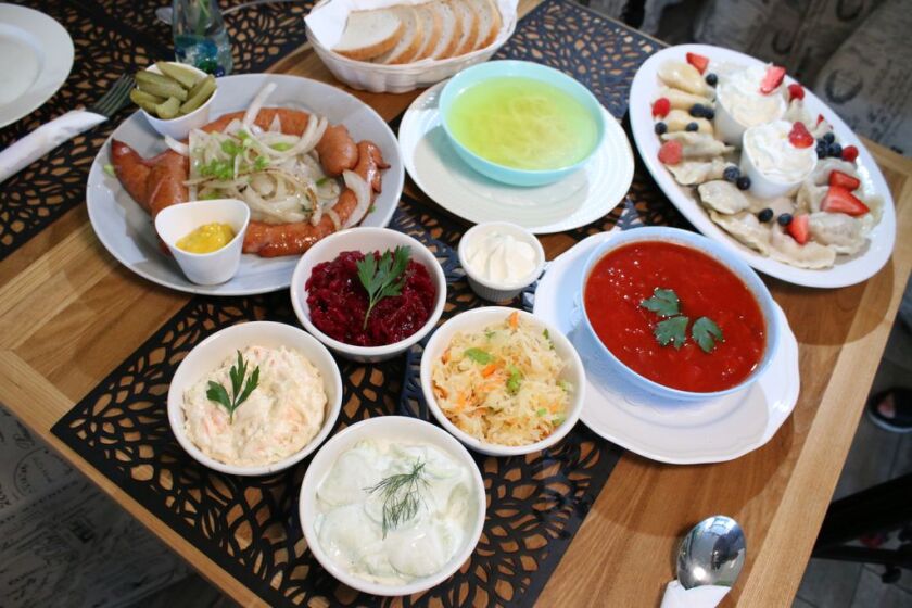 Various Polish, and Ukrainian dishes served at Ewa’s Pierogi in Glenview. 