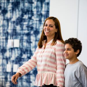 Lidia Souza with her Son, Diogo, 9, after they were reunited Thursday. | James Foster/For the Sun-Times