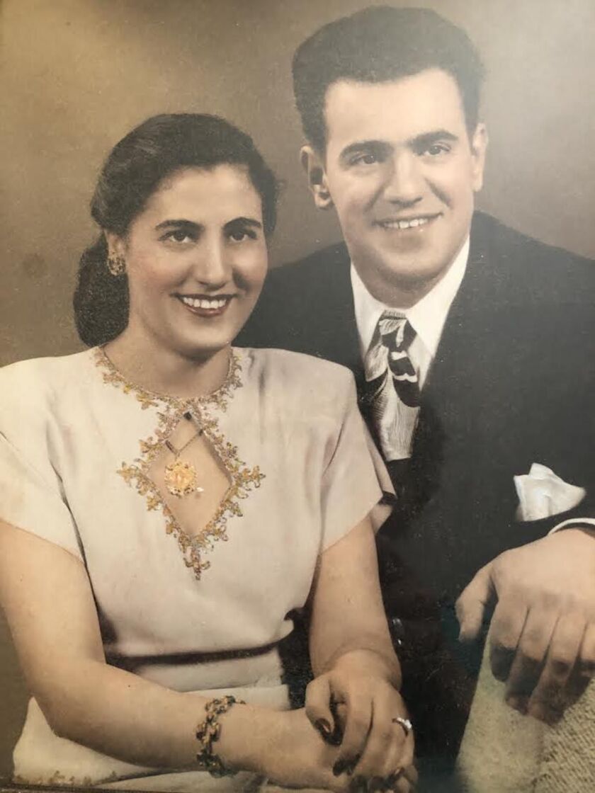 Sam Godelas met Angela Bourgikos when she visited Chicago from Greece to see her sister, who lived in an apartment above his family business, Athenian Candle Co. They were married in 1948.