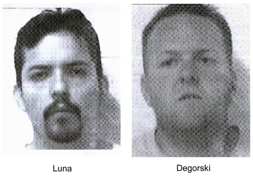 In these undated photos released by the Cook County Sheriff’s Department, Juan Luna, left, and James Degorski, are shown. Luna and Degorski were convicted in the Brown’s Chicken massacre. | AP Photo| Cook County Sheriff’s Department