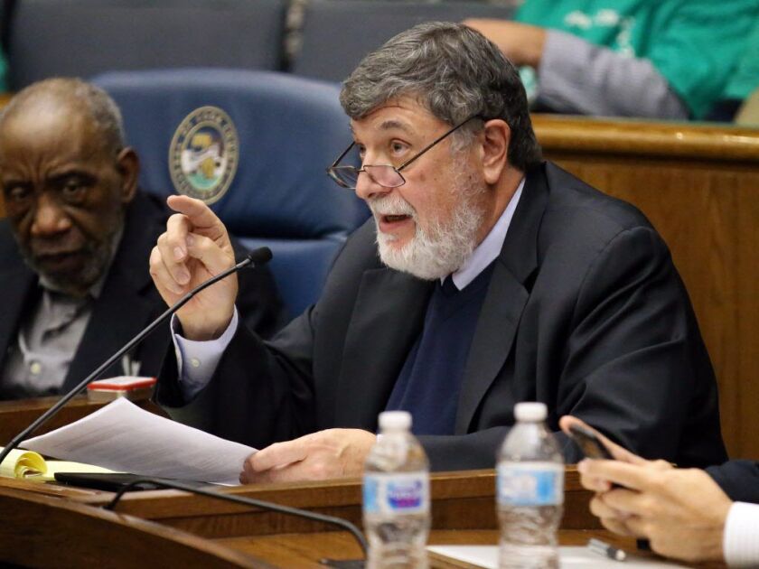 Cook County Commissioner Larry Suffredin in 2017. File Photo. | Kevin Tanaka/For the Sun Times