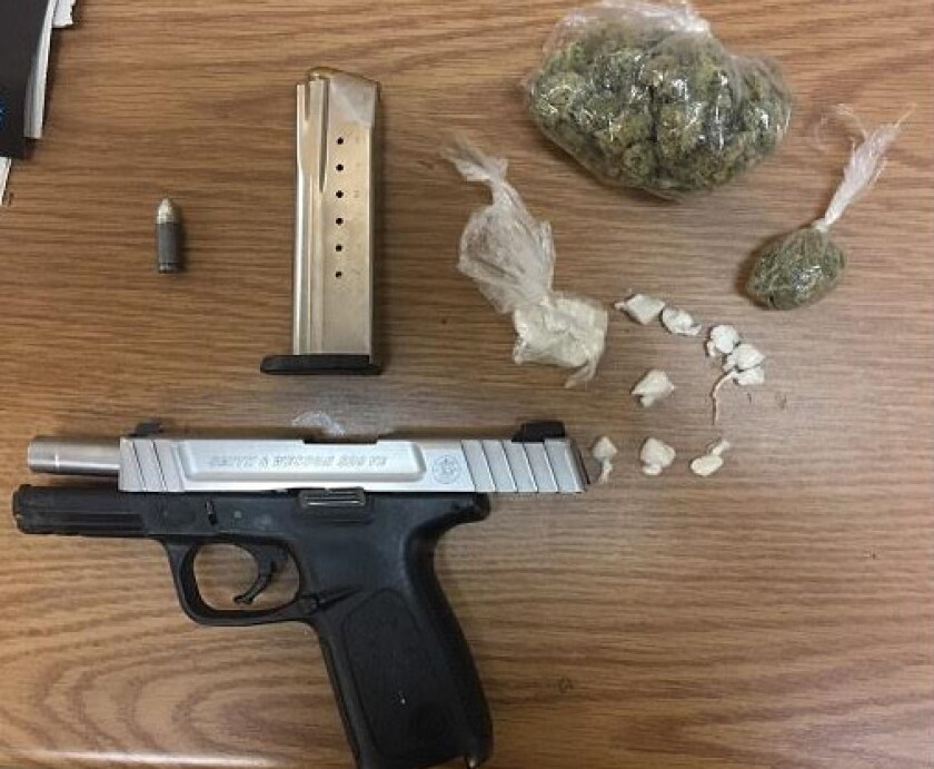 Police recovered a 9mm semi-automatic handgun, 15 grams of crack cocaine and 25 grams of cannabis after suspects led officers on a pursuit Friday night in Round Lake Park. | Round Lake Park police