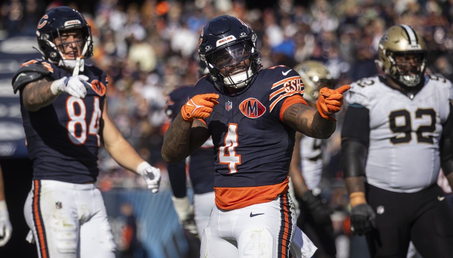 Three takeaways from the Bears’ 26-14 victory over the Saints, their fourth in a row Three takeaways from the Bears’ 26-14 victory over the Saints, their fourth in a row