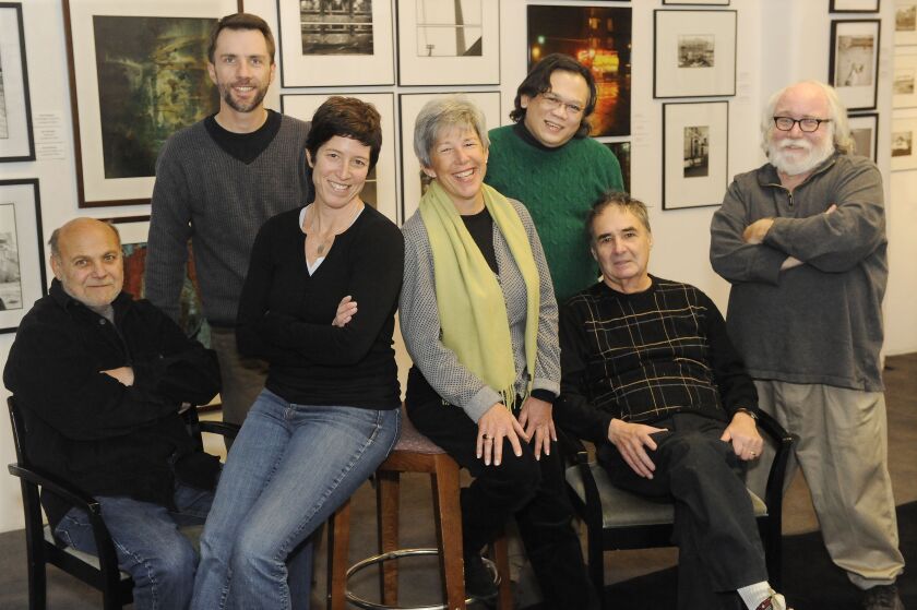 Ken Ilio (third from right) and other photographers in a 2009 shot of the Chicago Photography Collective.