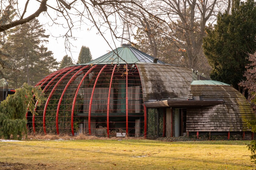 The Ruth Van Sickle Ford and Sam Ford House located at 404 S. Edgelawn Dr; Monday, Jan. 5, 2026, in Aurora, Ill.