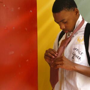 Robert Cook, a high school freshman. | AP Photo/Martha Irvine