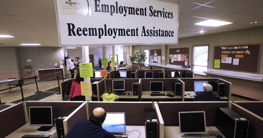 The Illinois Department of Employment Security office in Springfield.
