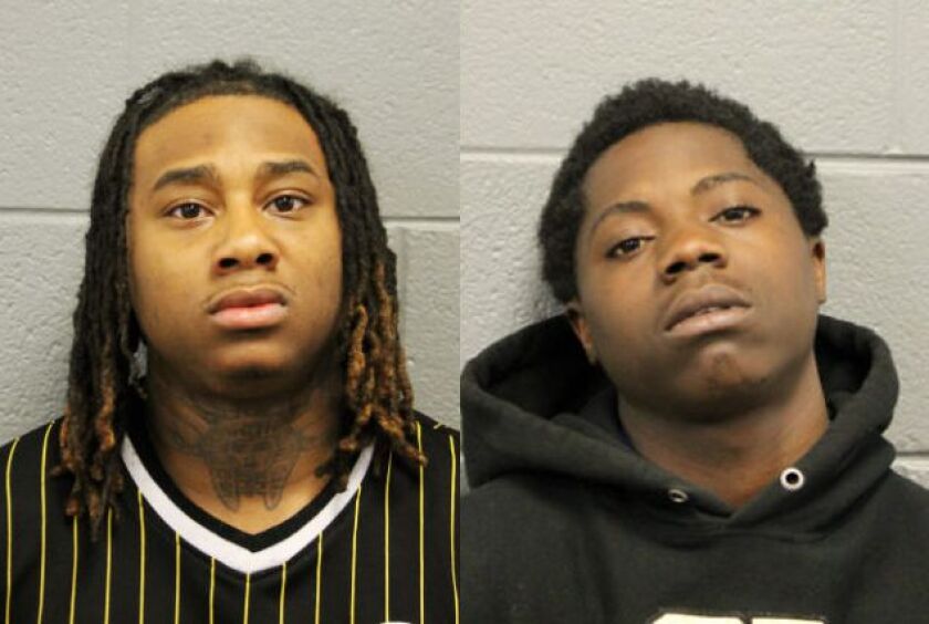 Nautica Thompson (left) and Montrial Foster | Chicago Police